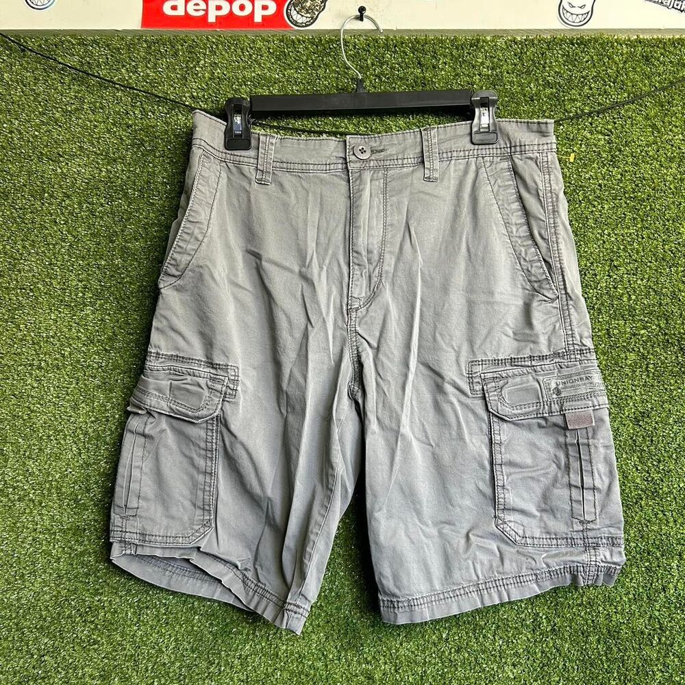 Unionbay Men's Grey and Khaki Shorts